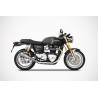 Zard Exhausts Conical round RVS | Triumph Thruxton