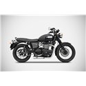 Zard Full Exhaust System 2-2 RVS | Triumph Bonneville