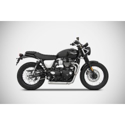 Zard Uitlaatsysteem 2-1 Conisch Low Mount RVS | Triumph Scrambler 900