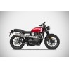 Zard Uitlaatsysteem 2-1 Cross RVS | Triumph Street Twin