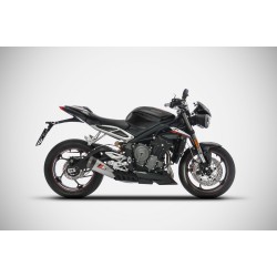 Zard Uitlaatdemper Short Titanium | Triumph Street Triple 765