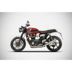 Zard Uitlaatdempers Conical RVS | Triumph Speed Twin