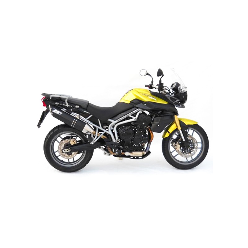 Zard Exhaust High Mount Carbon | Triumph tiger 800