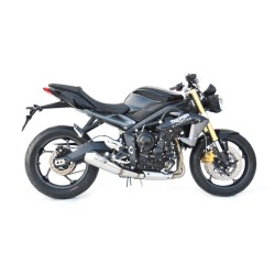 Zard Uitlaatdemper Conisch Rond Low Mount RVS | Triumph Street Triple