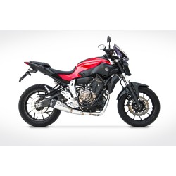 Zard Full Exhaust System 2-1 Short RVS | Yamaha MT07