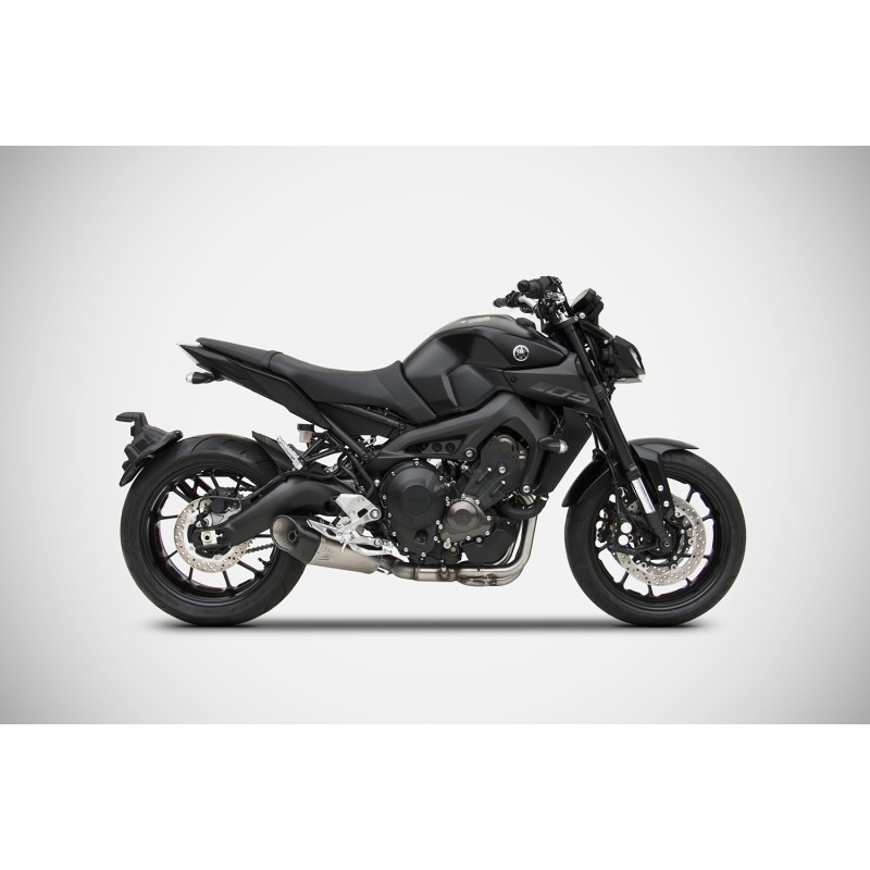 Zard Full Exhaust System 3-1 Basso RVS/Carbon | Yamaha MT09/Tracer