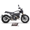 SC-Project Uitlaat CR-T titanium (grid) Ducati Scrambler 800