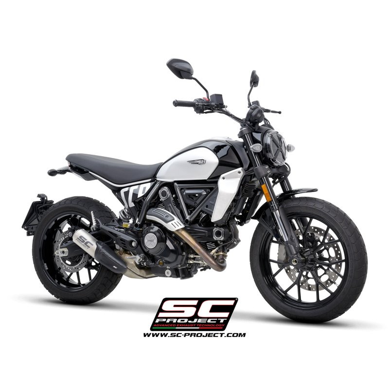 SC-Project Exhaust CR-T titanium (grid) Ducati Scrambler 800