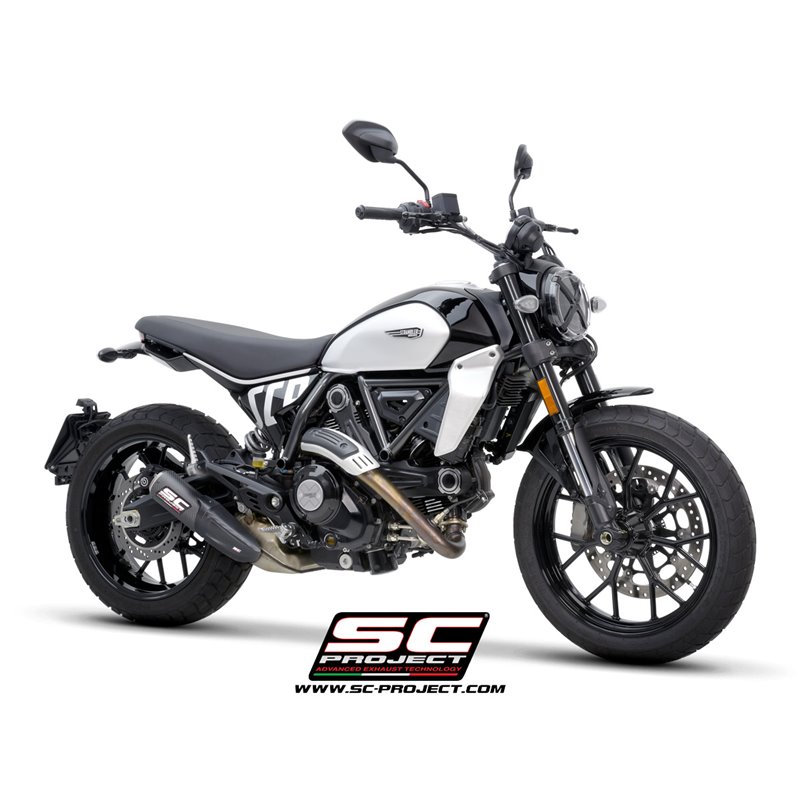 SC-Project Exhaust CR-T carbon (grid) Ducati Scrambler 800