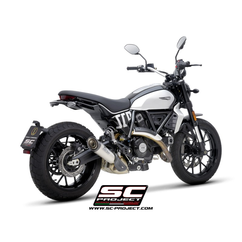 SC-Project Exhaust CR-T titanium (grid) Ducati Scrambler 800
