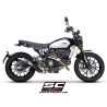 SC-Project Uitlaat S1 titanium Zwart | Ducati Scrambler 800