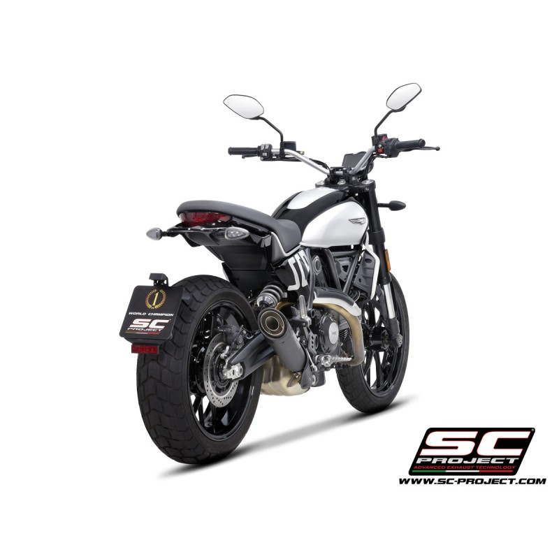 SC-Project Exhaust S1 titanium black | Ducati Scrambler 800