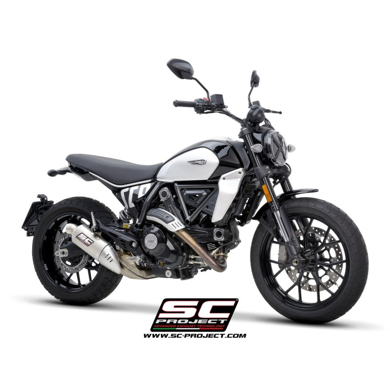 SC-Project Uitlaat Rally-S titanium | Ducati Scrambler 800