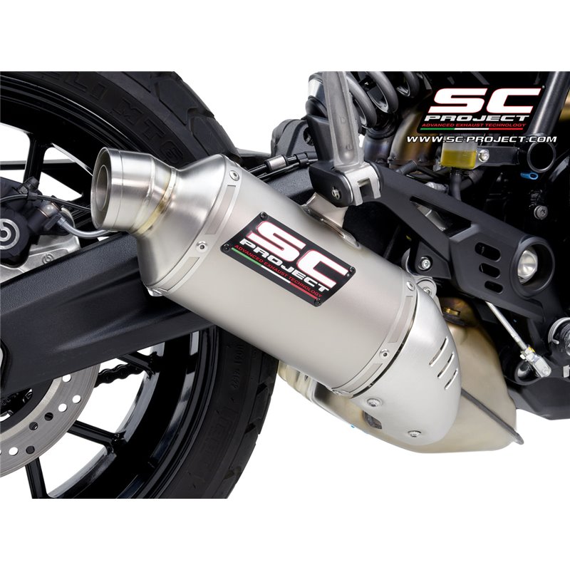 SC-Project Uitlaat Rally-S titanium | Ducati Scrambler 800