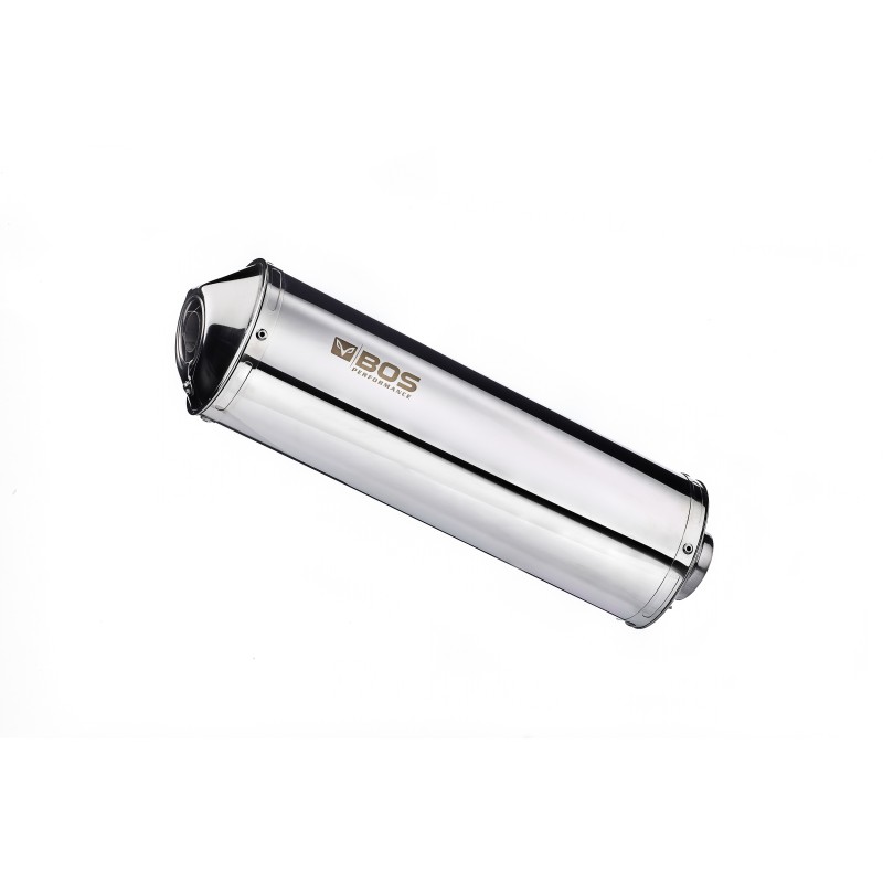 BOS silencer Oval 120S | Suzuki GSF650/1250 Bandit | Stainless Steel polished