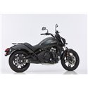 Falcon Uitlatensysteem 2-1 (met kat) Double Groove zwart | Kawasaki Vulcan S