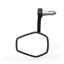 HIGHSIDER ESAGANO-RS EVO handlebar end mirror, black / silver, for 1 u. 7/8 inch, E-tested, piece