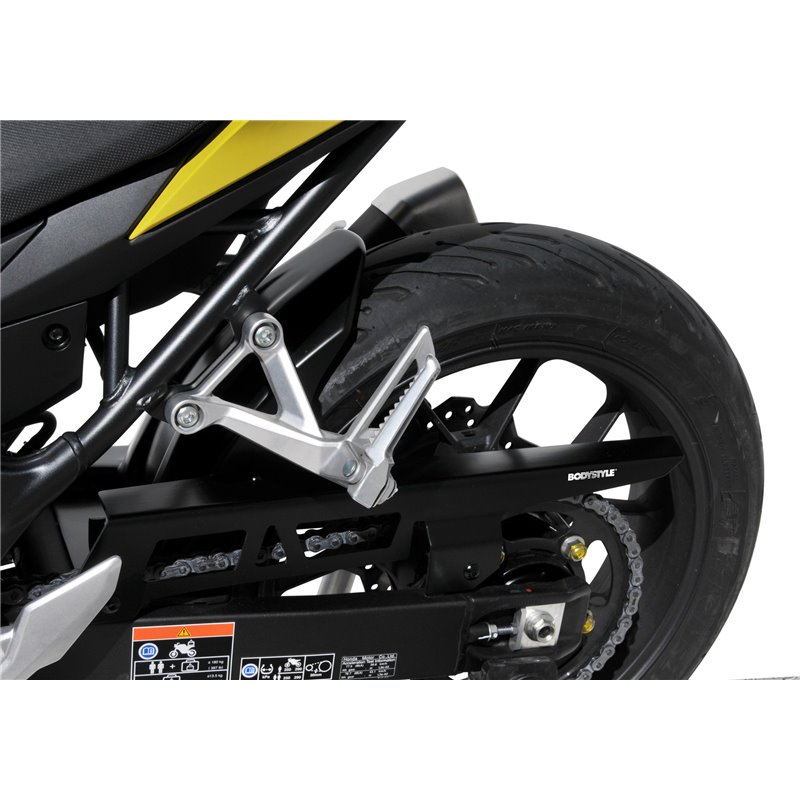 Bodystyle Hugger achterzijde met alu kettingbeschermer Honda CB750 Hornet wit