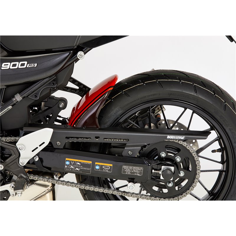 Bodystyle Hugger achterzijde met alu kettingbeschermer Kawasaki Z900RS zwart