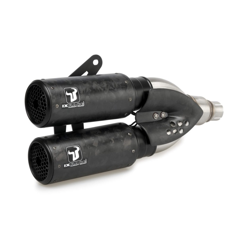 IXRace Silencer DCX2 Steel/Carbon | Suzuki GSX-S750/GSR750