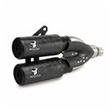 IXRACE DCX2 stainless steel/carbon forged rear silencer, CB 1000 R, 18- (Euro 4+5)