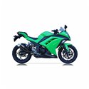 IXIL Uitlaatdemper Hyperlow Dual XL | Kawasaki Ninja 300 | zwart