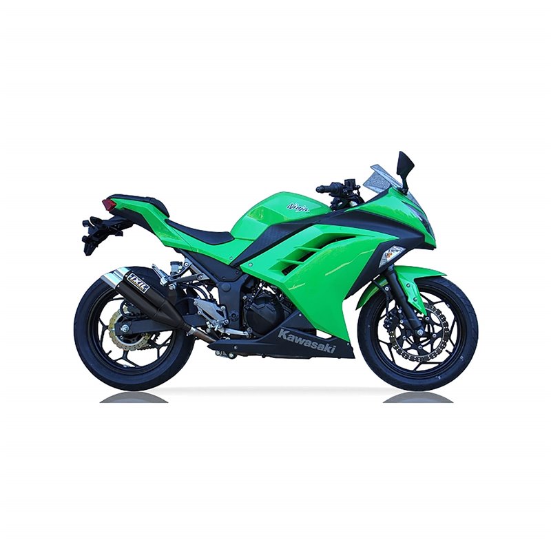 IXIL Uitlaatdemper Hyperlow Dual XL | Kawasaki Ninja 300 | zwart