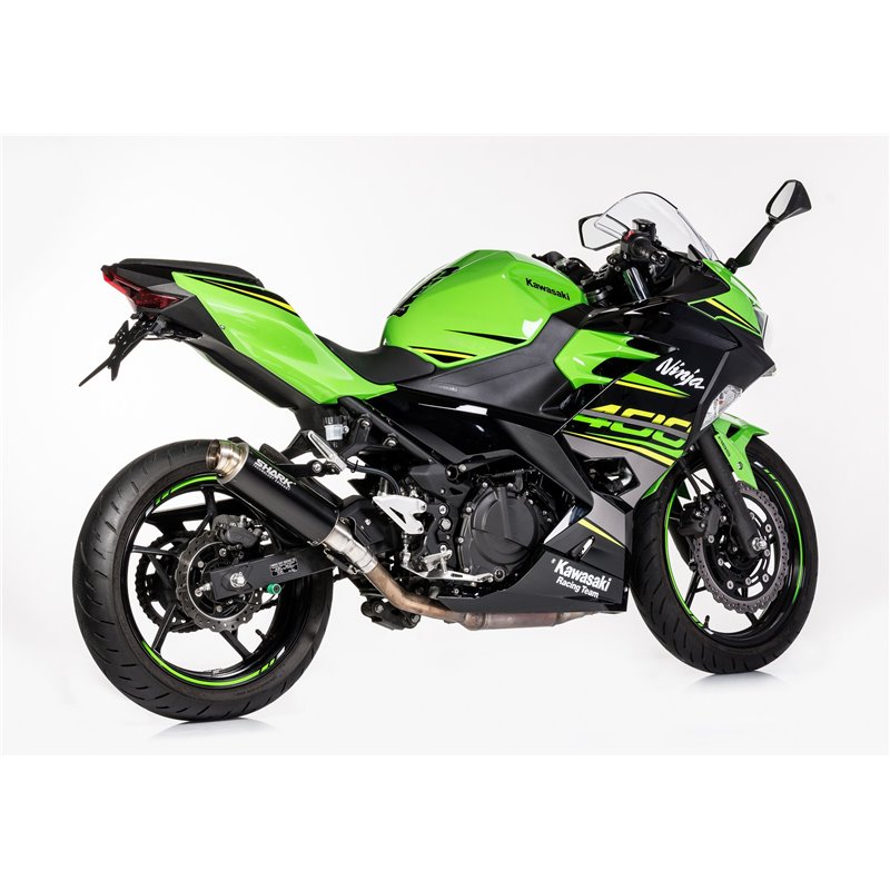 Shark Uitlaat SRC-4 S.S. | Kawasaki Ninja 400/Z400 | zwart