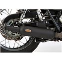 Shark Silencer Retro Classic | Triumph Bonneville T100/T120 | black