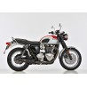 Shark Silencer Retro Classic | Triumph Bonneville T100/T120 | black