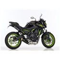 Shark full exhaust system SRC-4 | Kawasaki Ninja 650/Z650 | black