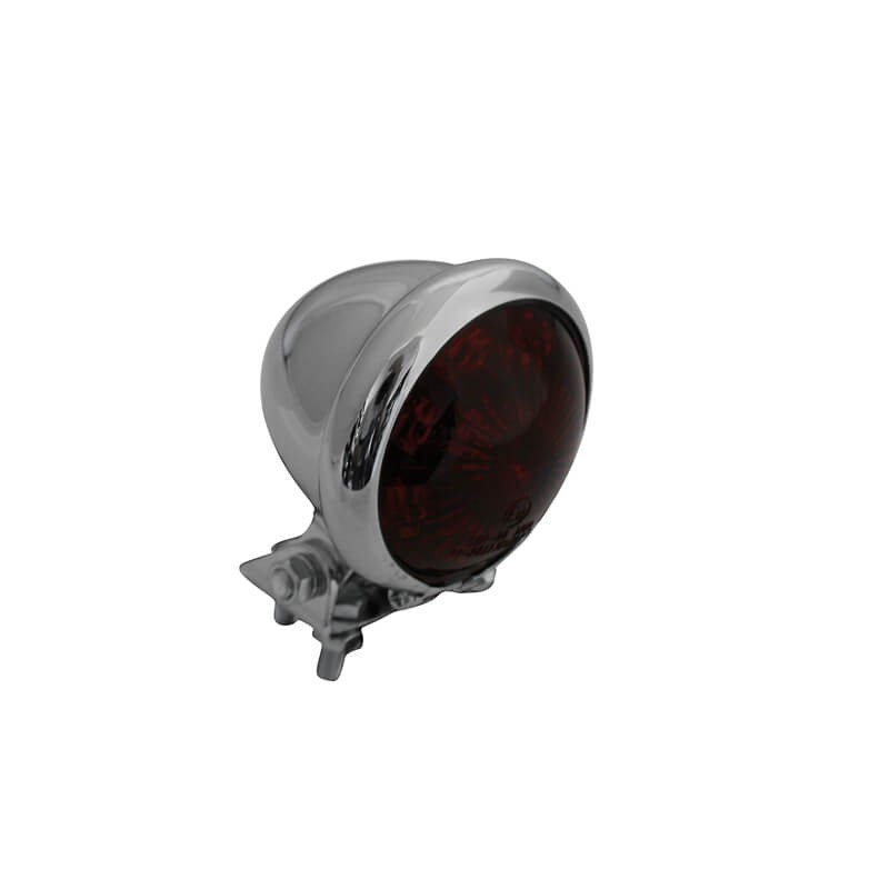 Shin-Yo Achterlicht LED Bates Style chroom/rood