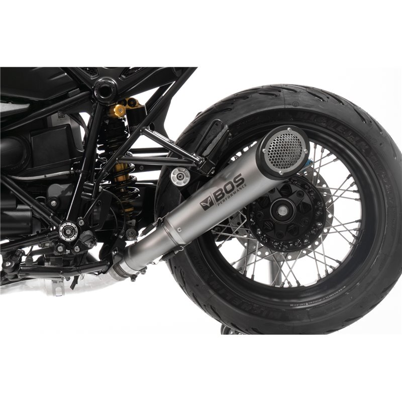 BOS silencer SSEC GP 2-1 | BMW R-NineT | Titanium