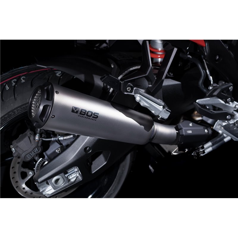 BOS silencer SSEC CU | BMW S1000XR | Titanium