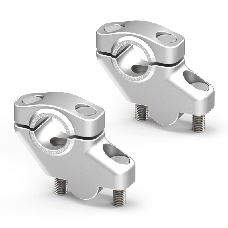 Voigt MT Handlebar Risers V3021 | 30mm/Offset 21mm silver | Honda NC750 (S/X)