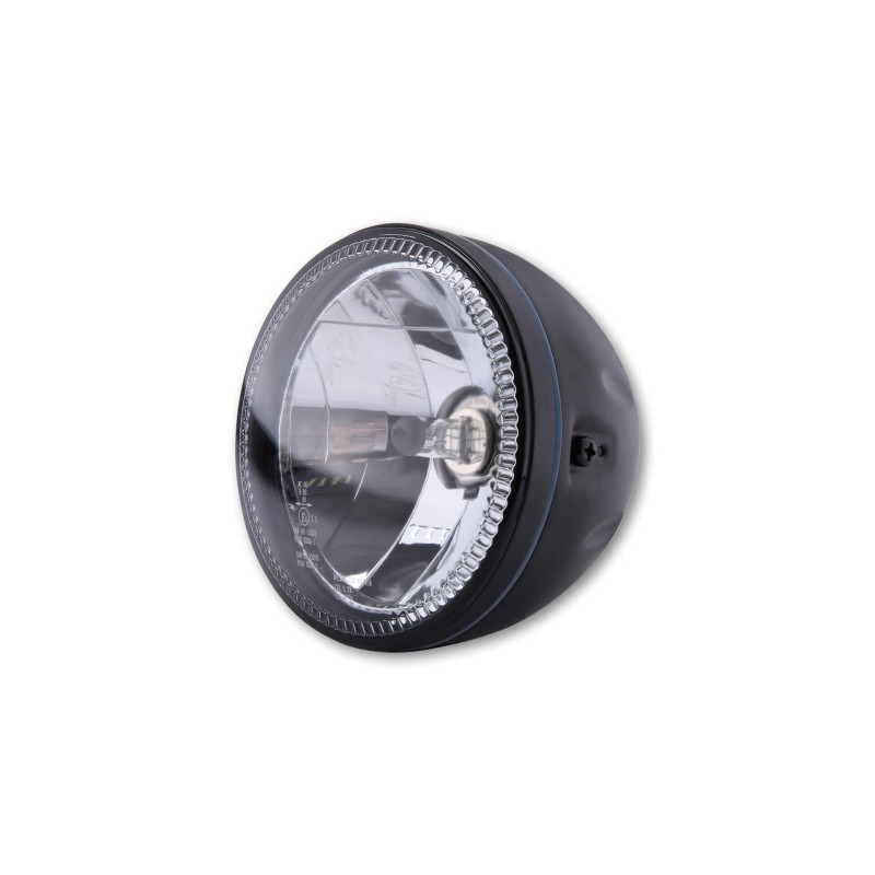 Highsider Headlight with LED ring | H4 | 5.75"