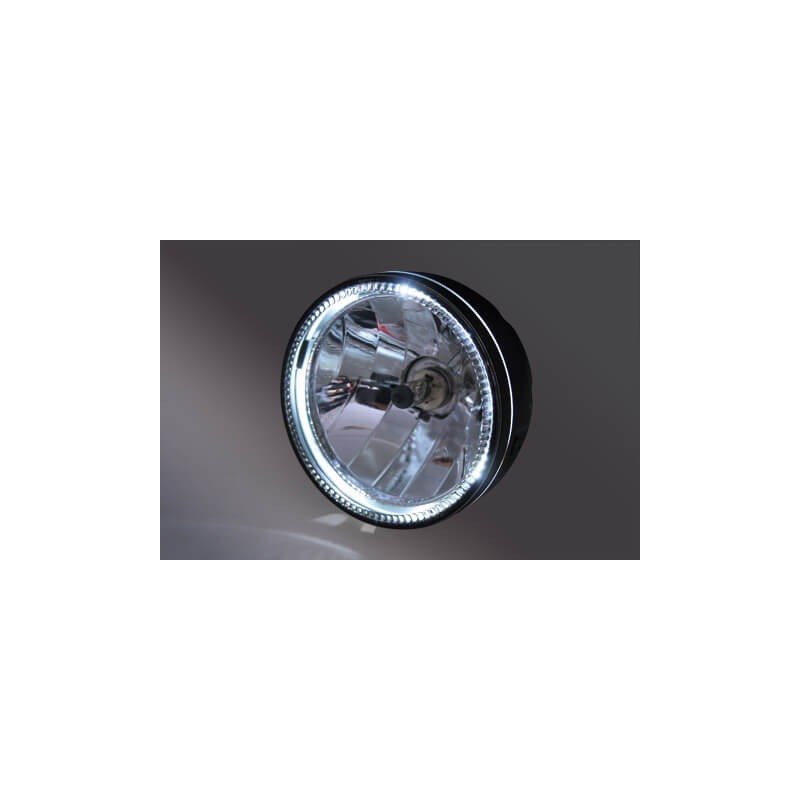 Highsider Headlight with LED ring | H4 | 5.75"