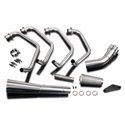 Delkevic Exhaust System Classic Megaphone 4-1 | S.S.| Kawasaki Z1000 LTD