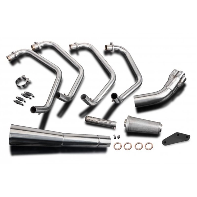 Delkevic Exhaust System Classic Megaphone 4-1 | S.S.| Kawasaki Z1000 LTD