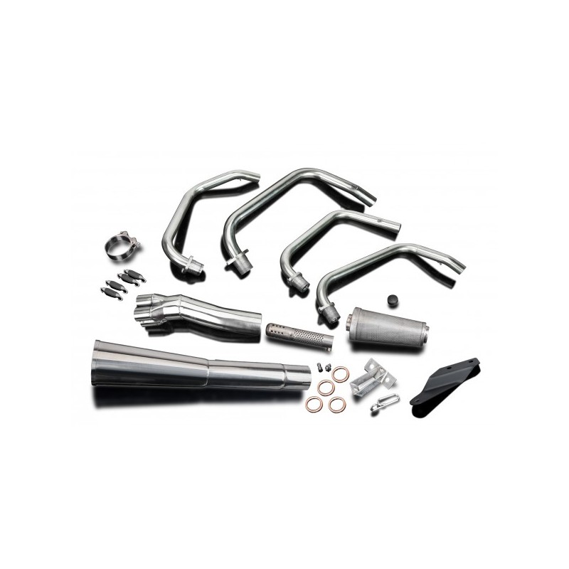 Delkevic Exhaust System Classic Megaphone 4-1 | S.S.| Kawasaki ZR750C Zephyr