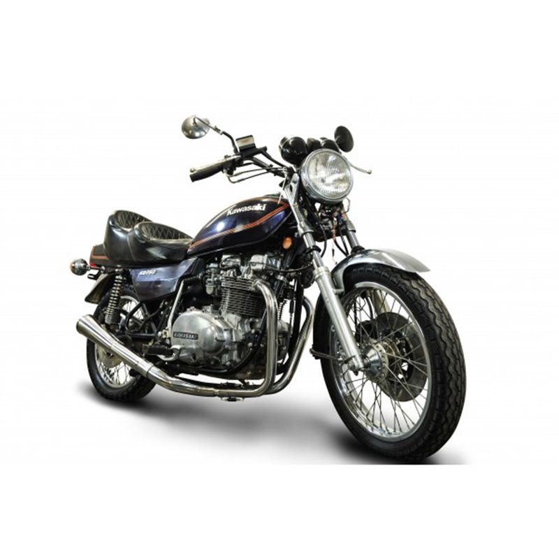 Delkevic Exhaust System Classic Megaphone 4-1 | S.S.| Kawasaki Z750B Twin