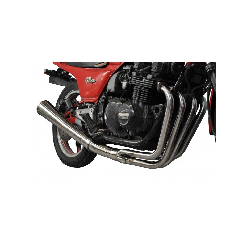 Delkevic Exhaust System Classic Megaphone 4-1 | S.S.| Kawasaki GPZ550H