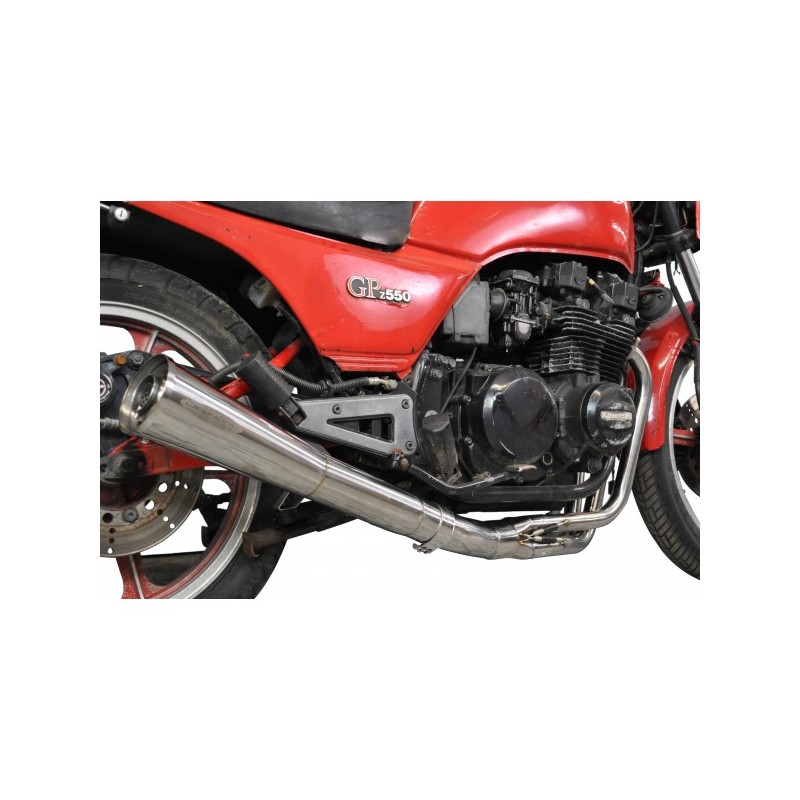 Delkevic Exhaust System Classic Megaphone 4-1 | S.S.| Kawasaki GPZ550H