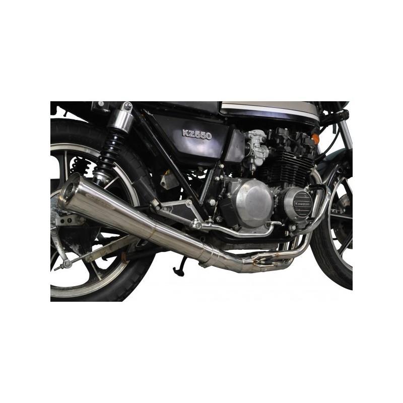 Delkevic Exhaust System Classic Megaphone 4-1 | S.S.| Kawasaki Z550C LTD