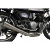 Delkevic Uitlaatsysteem Classic Megaphone 4-1 | RVS | Kawasaki Z550C LTD