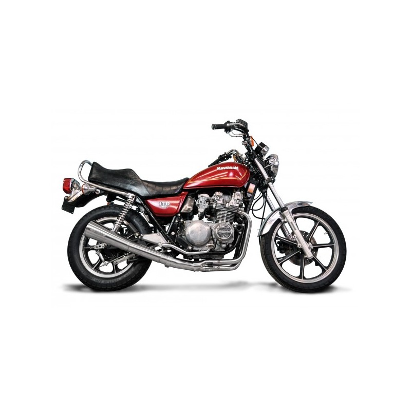 Delkevic Exhaust System Classic Megaphone 4-1 | S.S.| Kawasaki Z550C LTD