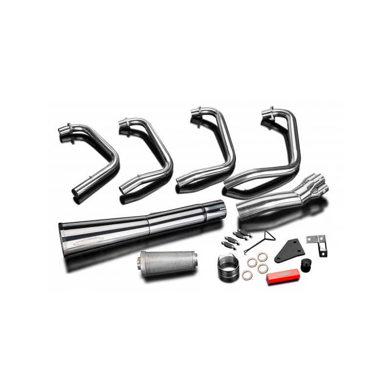 Delkevic Exhaust System Classic Megaphone 4-1 | S.S.| Kawasaki Z550C LTD