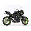 Hurric full exhaust system Supersport | Kawasaki Z650(RS)/Ninja 650 | black