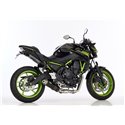 Hurric uitlaatsysteem Supersport | Kawasaki Z650(RS)/Ninja 650 | zwart