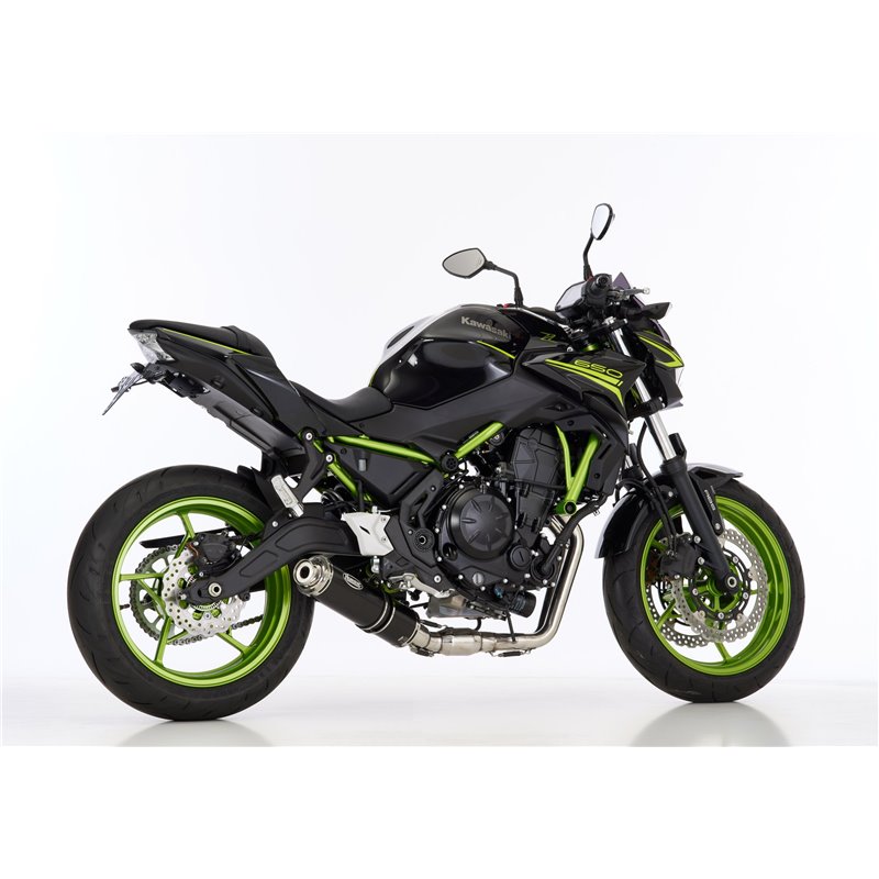 Hurric full exhaust system Supersport | Kawasaki Z650(RS)/Ninja 650 | black